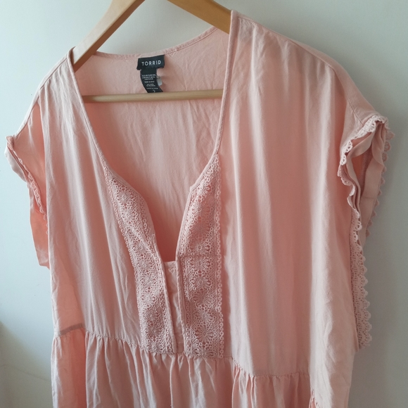 Torrid 2X Dolman Tiered Babydoll Top - Picture 8 of 10